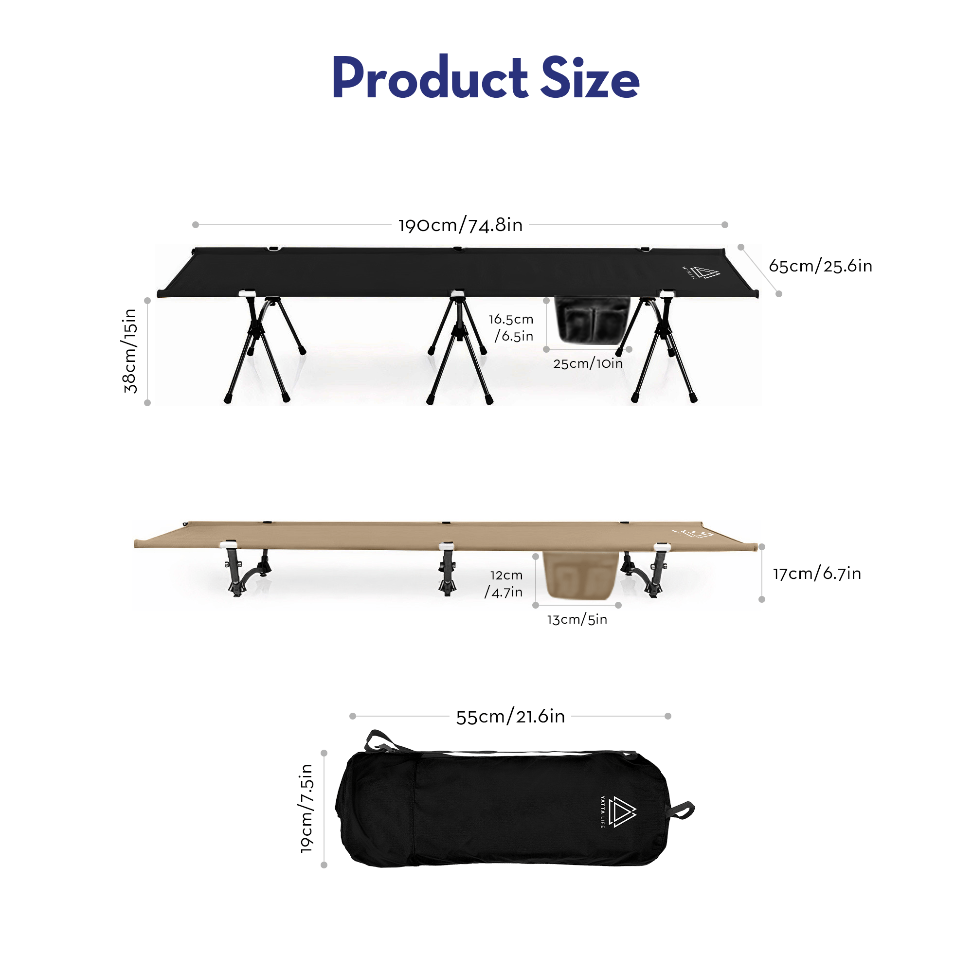 Camp Haven Portable Cot - Outdoor & Survival Essentials - VibeGreen