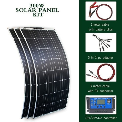 FlexiWatt Solar Panel 100W/200W - Solar Power & Charging - VibeGreen