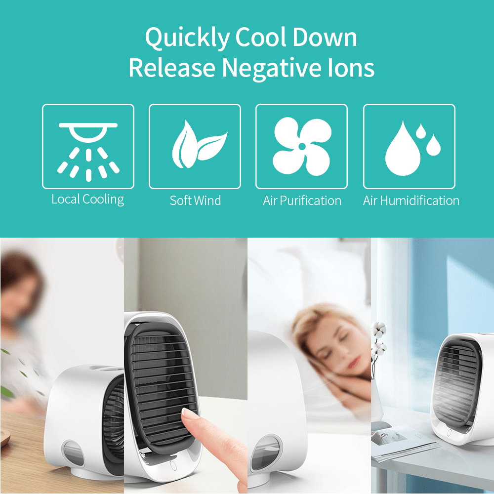 Mini Oasis Air Cooler - Eco - Friendly Tech & Gadgets - VibeGreen