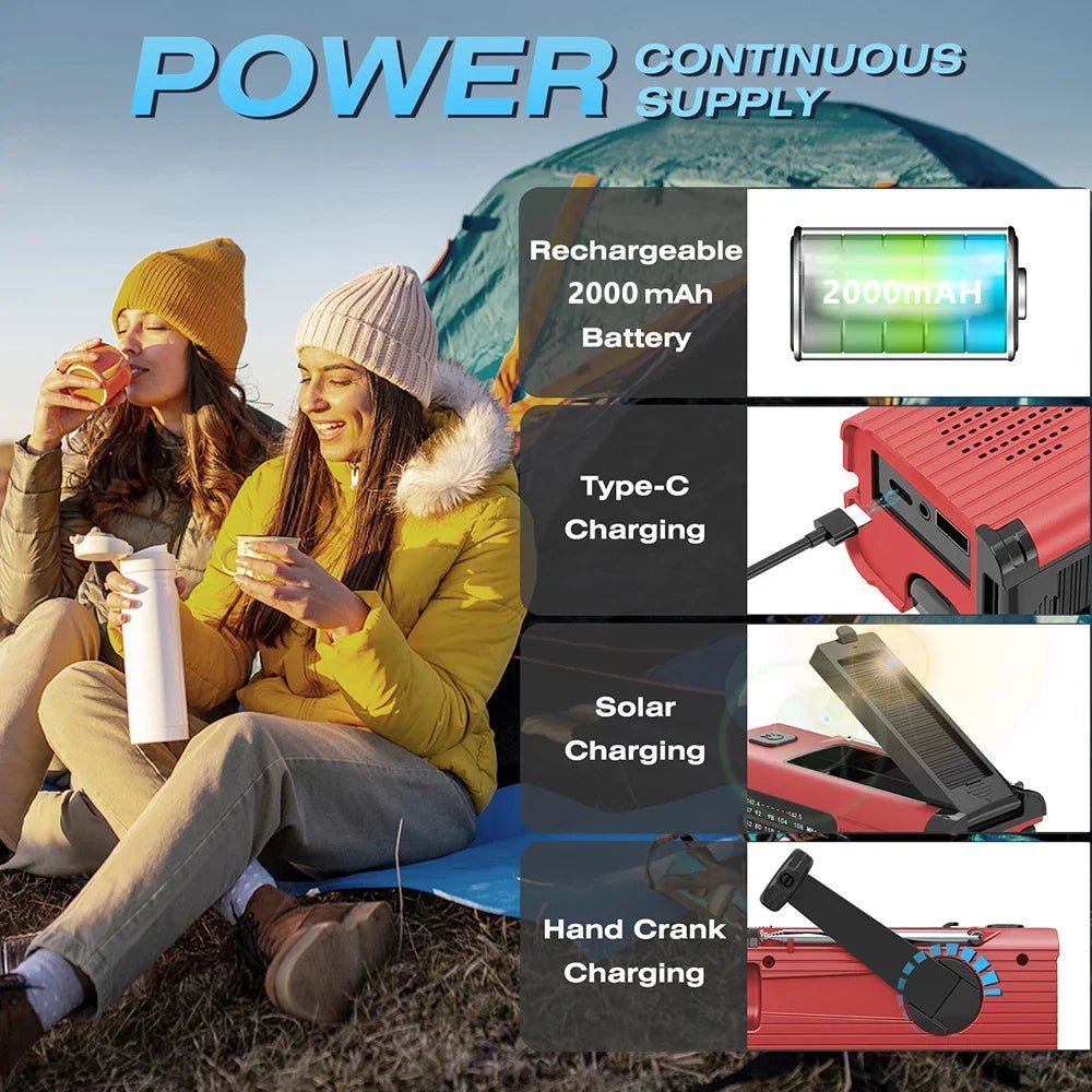 Sun Connect Emergency Solar Radio - Solar Power & Charging - VibeGreen