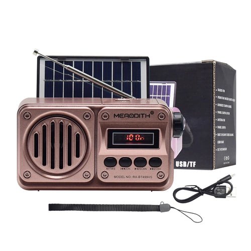 Sun Wave Retro Solar Radio Speaker - Solar Power & Charging - VibeGreen