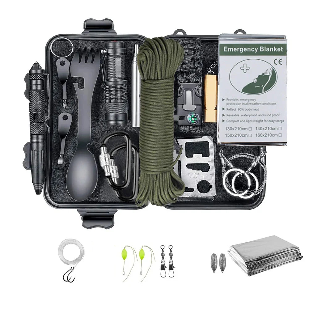 WildernessPro All - in - One Survival Kit - Outdoor & Survival Essentials - VibeGreen